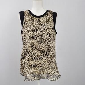 Vince Camuto Animal Print Sleeveless Blouse